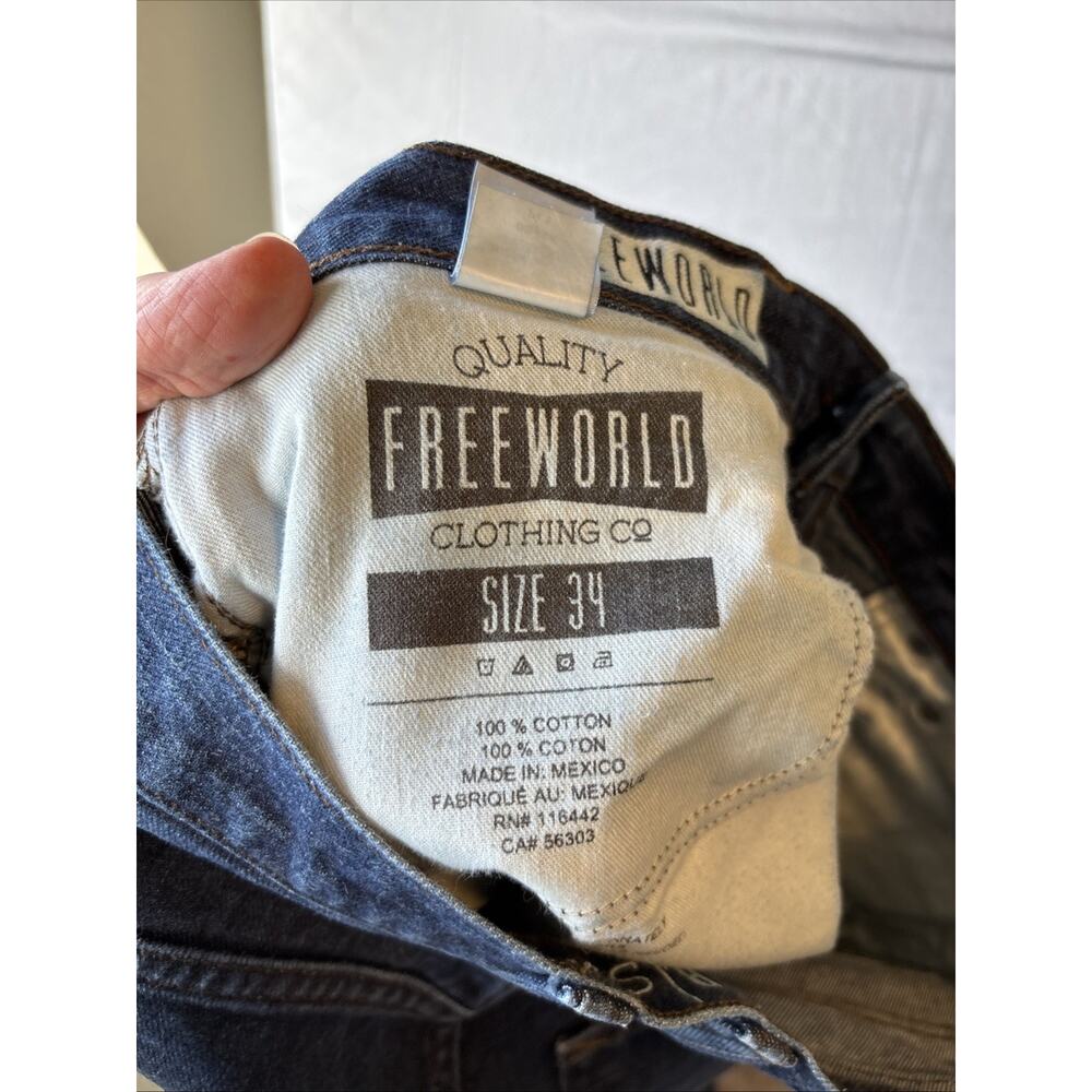 Men's Free World Messenger Skinny Jeans 36x32 - Picture 4 of 9